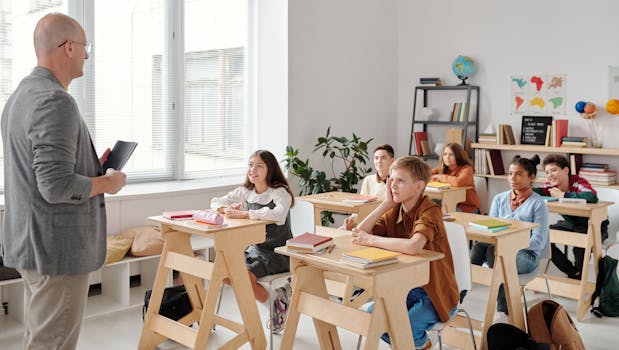 Students Sitting in the Classroom